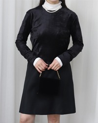 (ixia)black mini dress