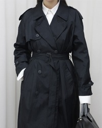 (cousine)black trench coat