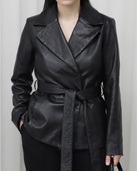 (JILLSTUART)black leather jacket
