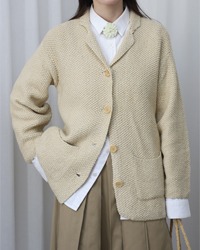 (joan homyer)silk cashmere knit jacket