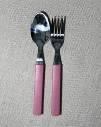 vintage mini spoon , fork set