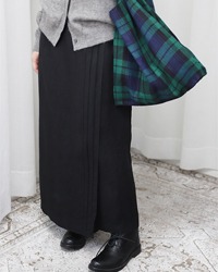 (Talbots)black linen skirt