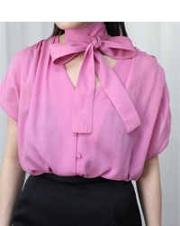 (PARLMASEL)ribbone blouse