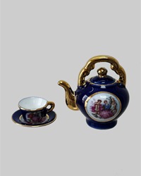 antique mini tea pot , cup set 장식품 / japan