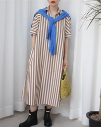 (mackintosh)stripe shirt dress