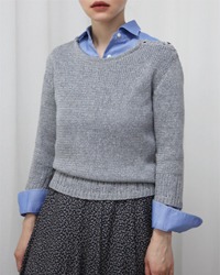 (K.T)Linen knit top