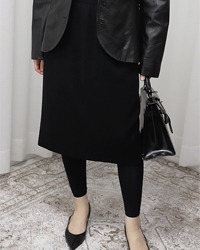 (maxjm’s de paris)black wool knit skirt