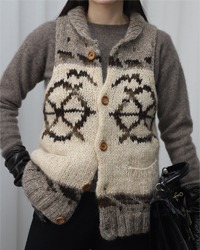 heavy wool knit vest