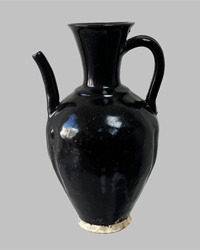 antique black vase