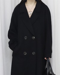 (BELTA BUONO)black cashmere coat