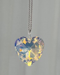 Cristal big heart necklace