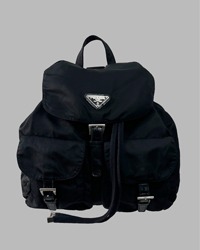 vintage black backpack