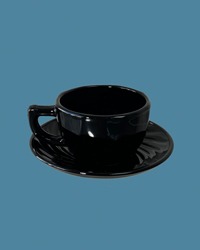 Black tea cup set