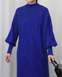 (ROSE BUD)knit dress