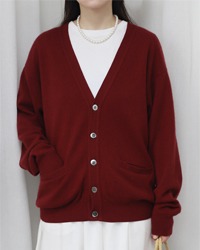 (M’collection)cashmere knit cardigan