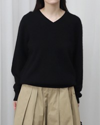 (uniqlo)black cashmere knit