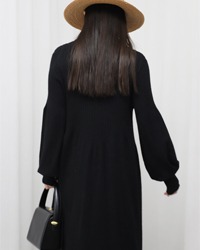 (BELLADESSO)black knit dress
