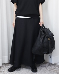 (DAMA collection)black linen skirt