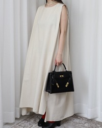 (skyward)cotton Linen dress